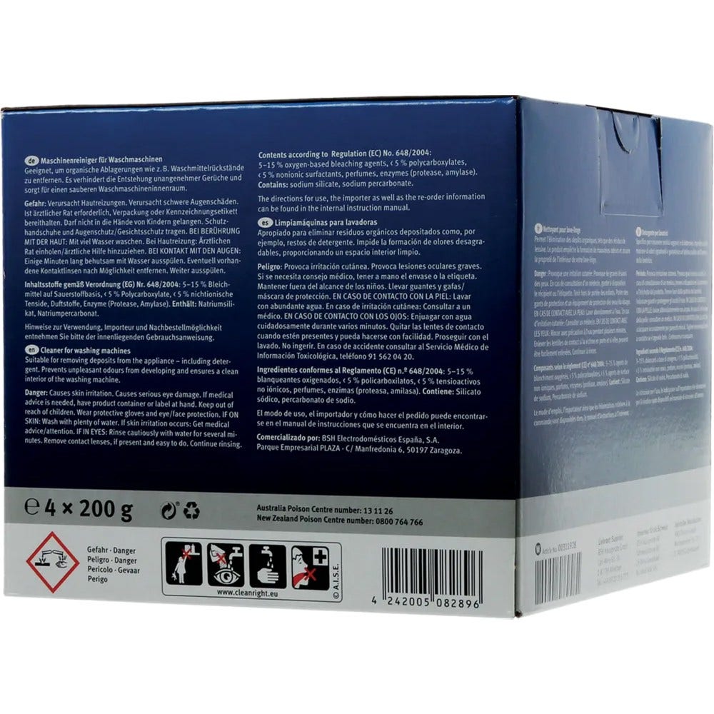 Neff Waschmaschinenreiniger 00311928 (4x200g)