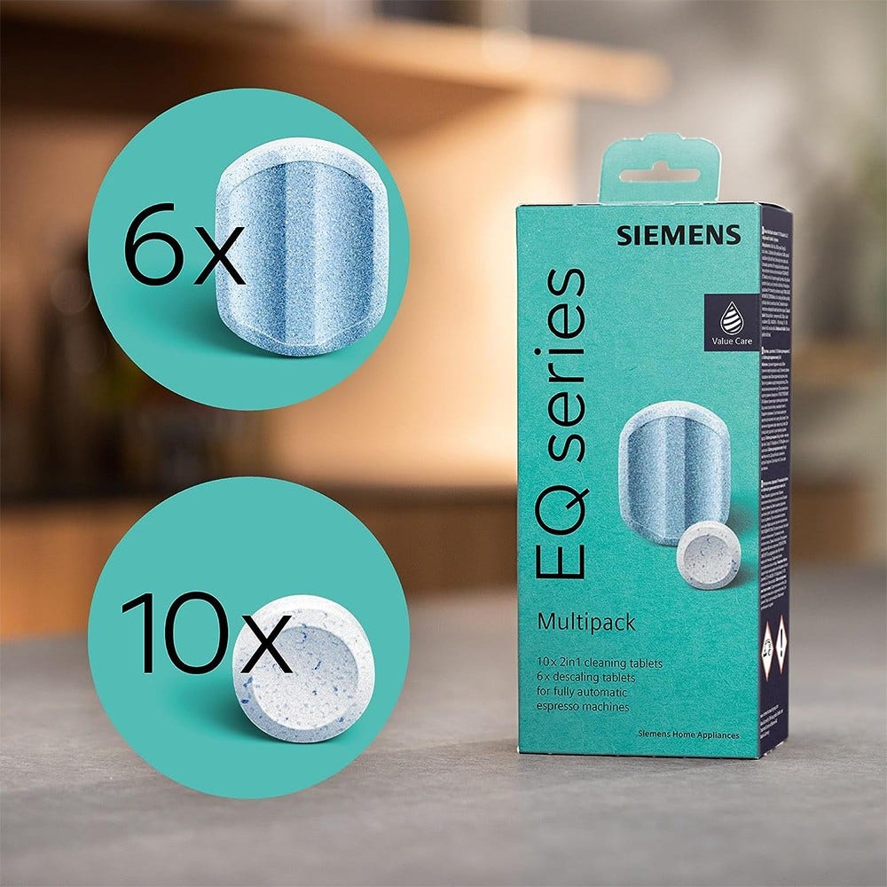 Siemens EQ. Series Multipack Reinigungs- und Entkalkungstabletten TZ80003A