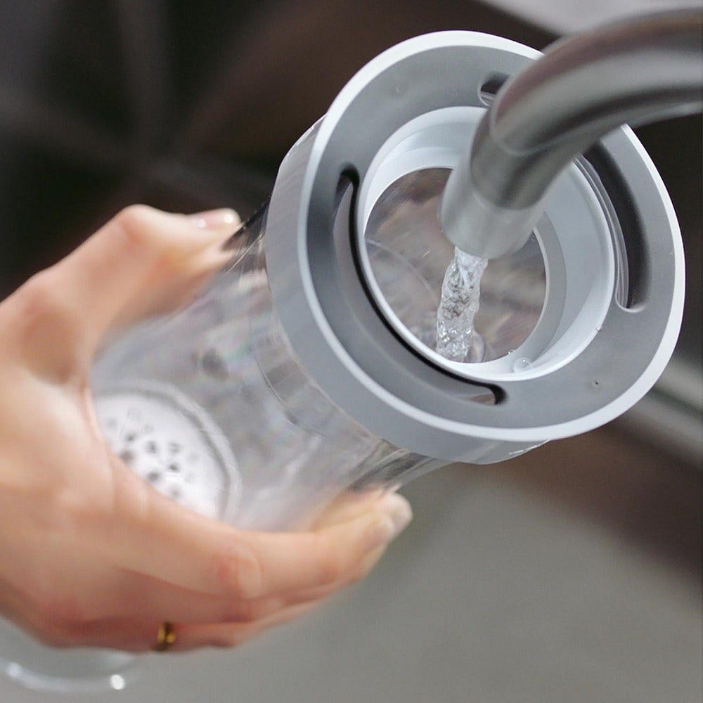 BRITA Wasserfilter-Karaffe 1.3L Fill&Serve Mind + 4 Microdisc Wasserfilter (filtert PFAS)