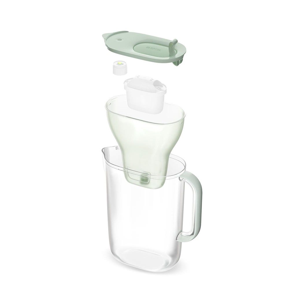 BRITA Style Eco Wasserfilterkanne 2.4L Pudergrün + MAXTRA PRO Wasserfilter 1055741