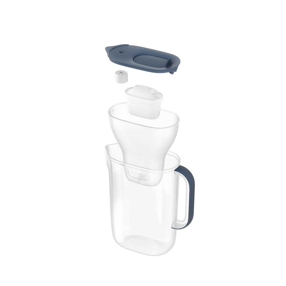 BRITA Style Essential Wasserfilterkanne 2.4L Steinblau + BRITA MAXTRA PRO Wasserfilter 1057790