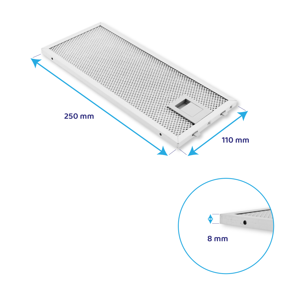 Neff Metall-Fettfilter 250x110mm 11022470