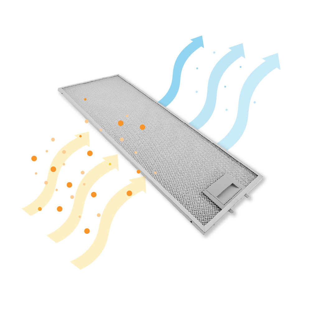 Viva Metall-Fettfilter 482x192x8mm 11022474