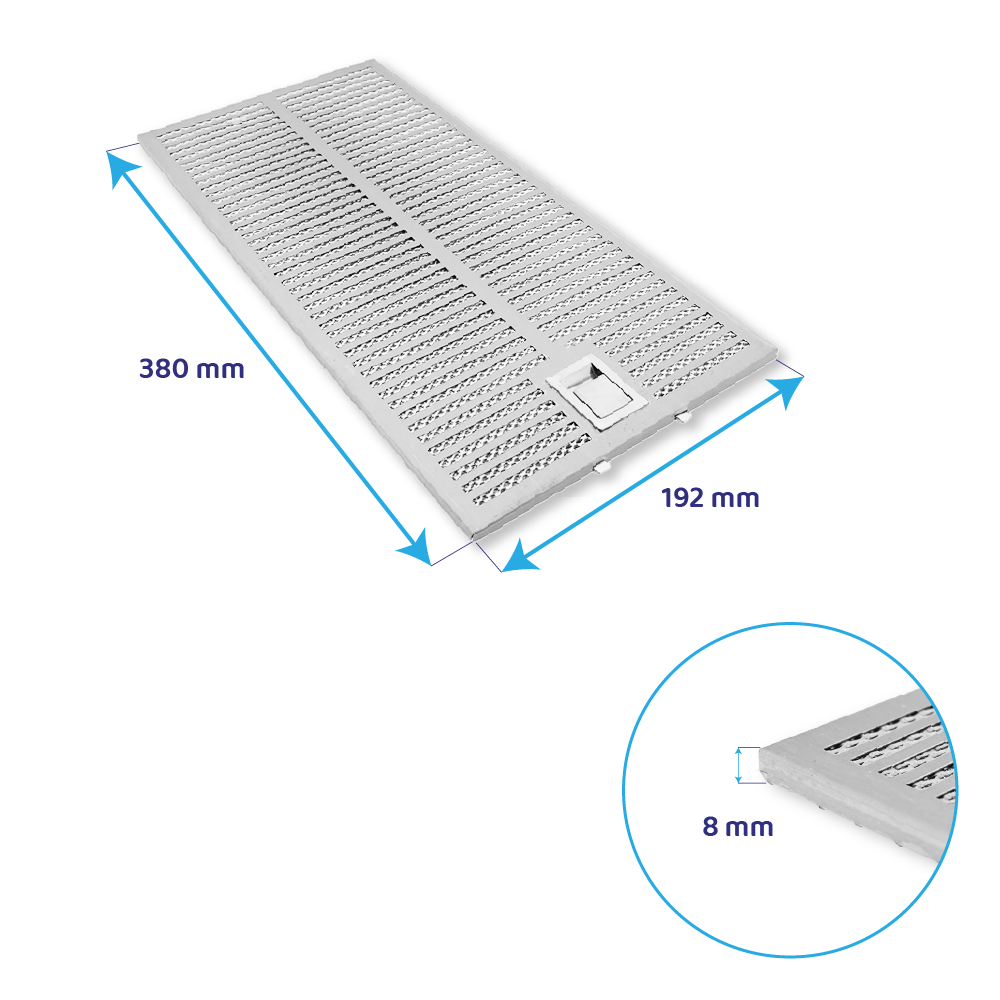 Neff Metall-Fettfilter 380x192mm 11040094