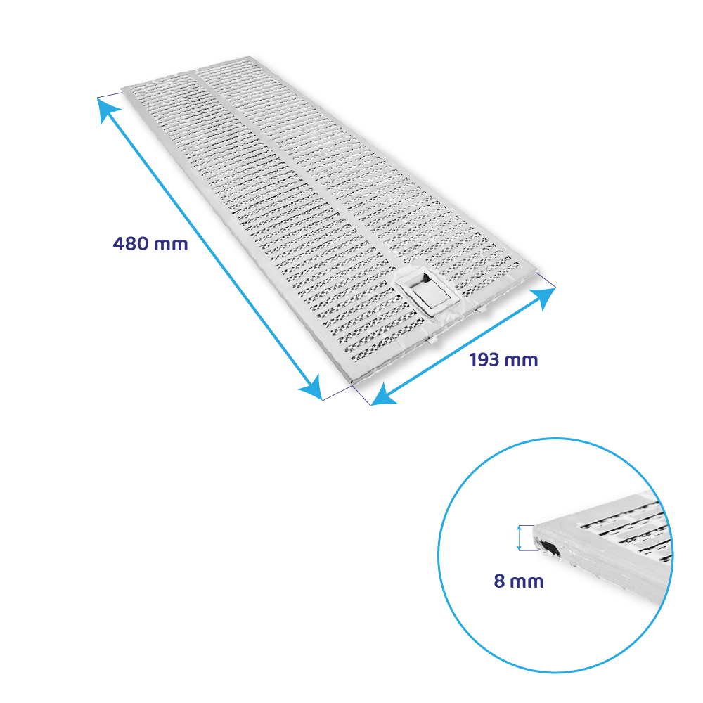 Neff Metall-Fettfilter 480x193mm 11040161