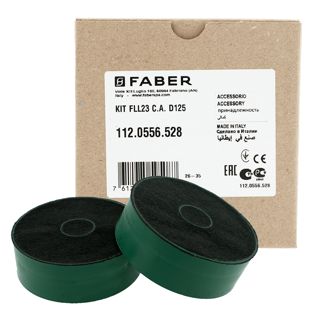 Faber Longlife Aktivkohlefilter / FLL23 / 112.0556.528 (2 St.)