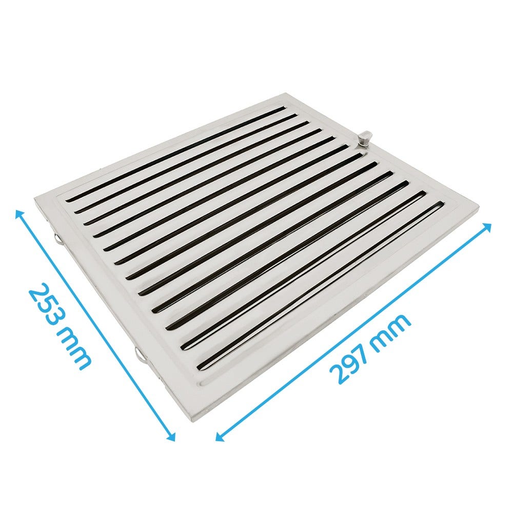 Flammschutzfilter | Original Franke | 297x253mm | Edelstahl | 112.0043.334