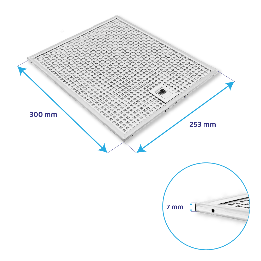 Mepamsa Metall-Fettfilter 300x253mm 133.0017.023
