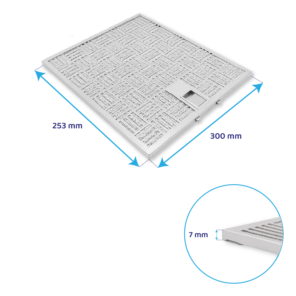 Mepamsa Metall-Fettfilter 253x300mm 133.0251.410