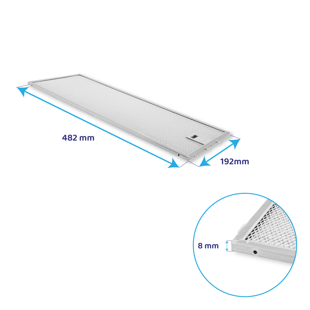 Neff Metall-Fettfilter 482x192mm 11063248