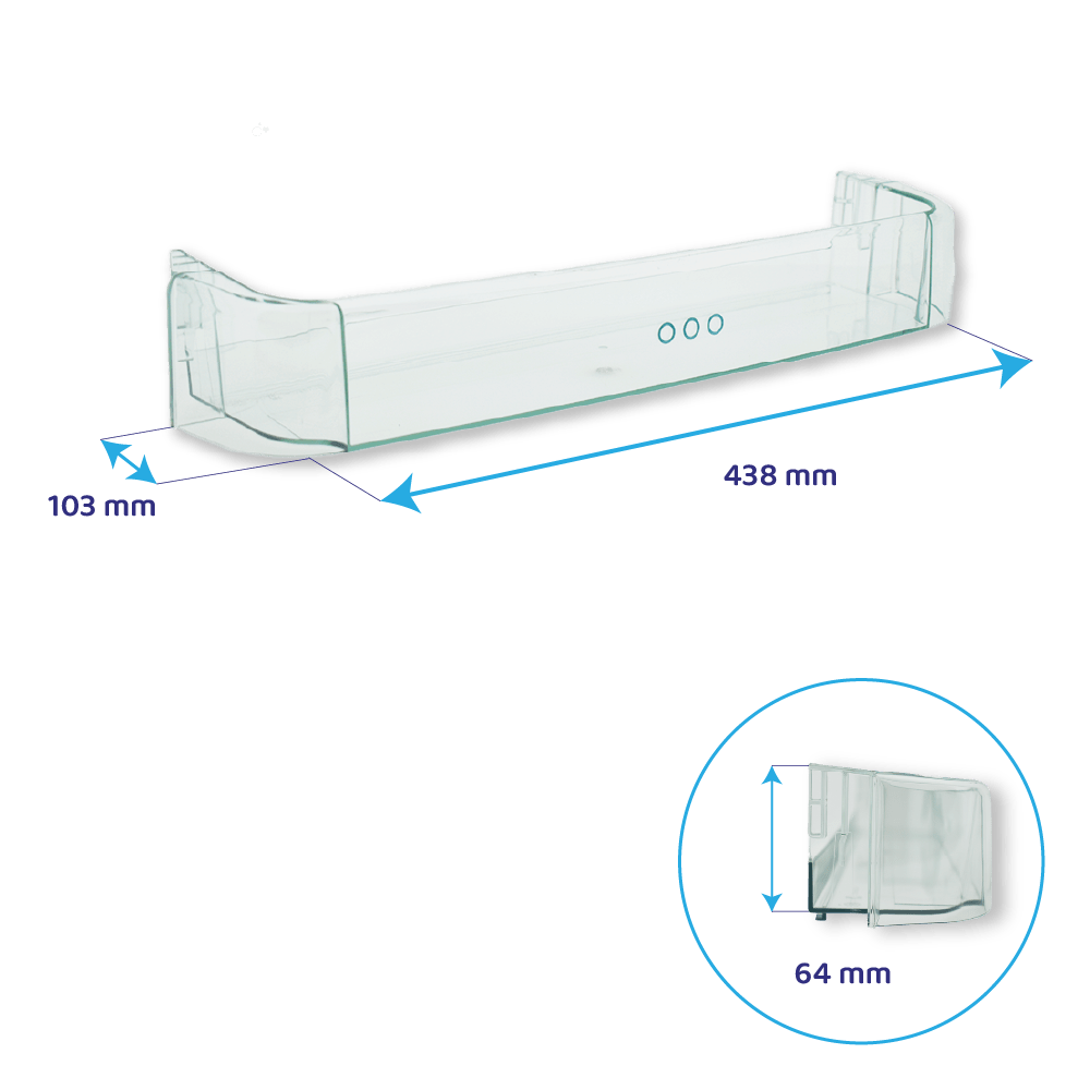 Faure Flaschenhalter für Kühlschrank 438x103mm ARN15510 / ERN15510