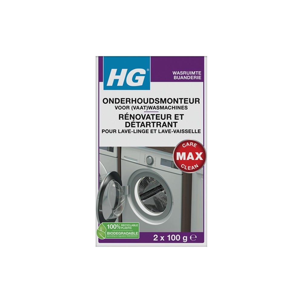 HG-Reiniger für Geschirrspül- und Waschmaschinen (2x100g)