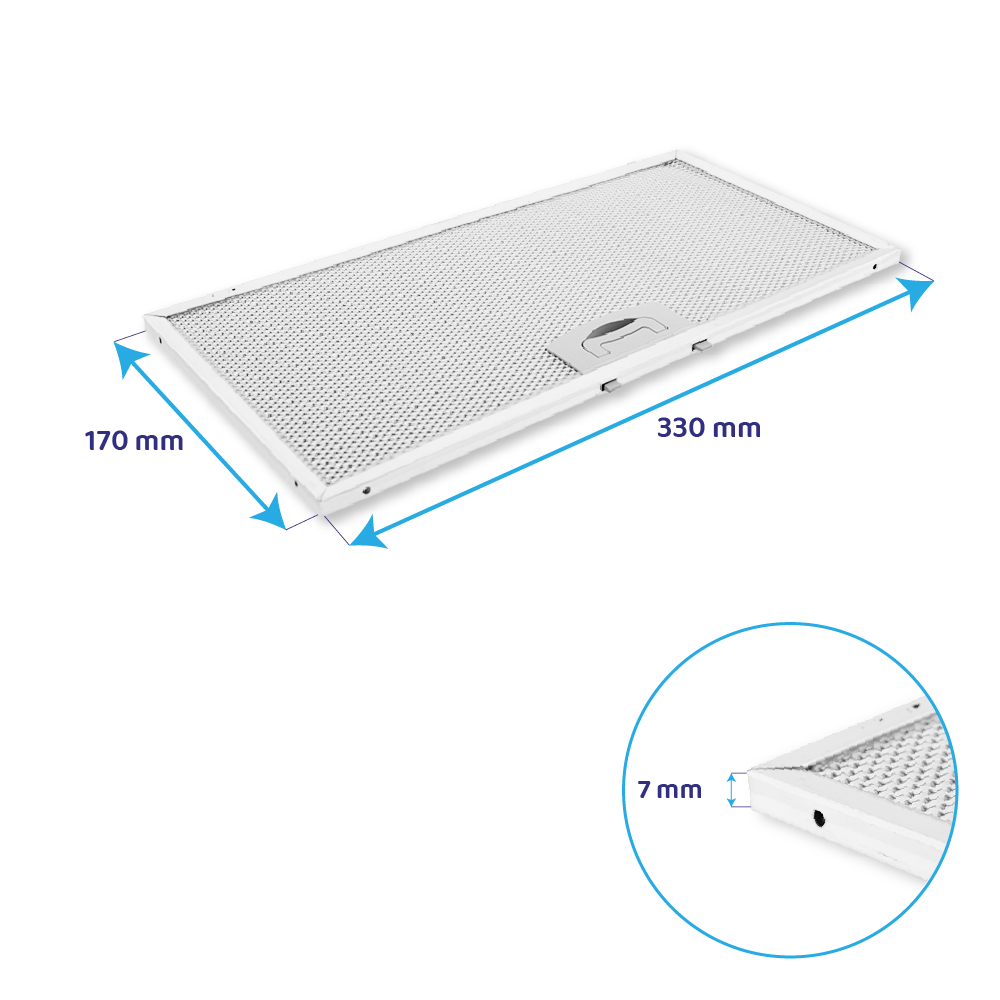 ATAG Metall-Fettfilter 330x170x7mm 34150 (2St.)