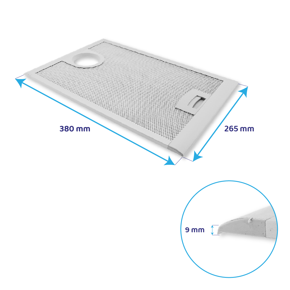 Bosch Metall-Fettfilter 380x265mm 365479 / 00365479