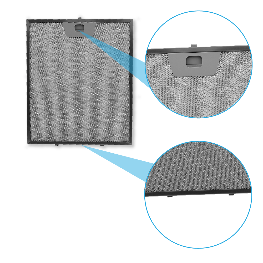 Metall-Fettfilter 300x253mm geeignet für Ikea RYTMISK 90CM
