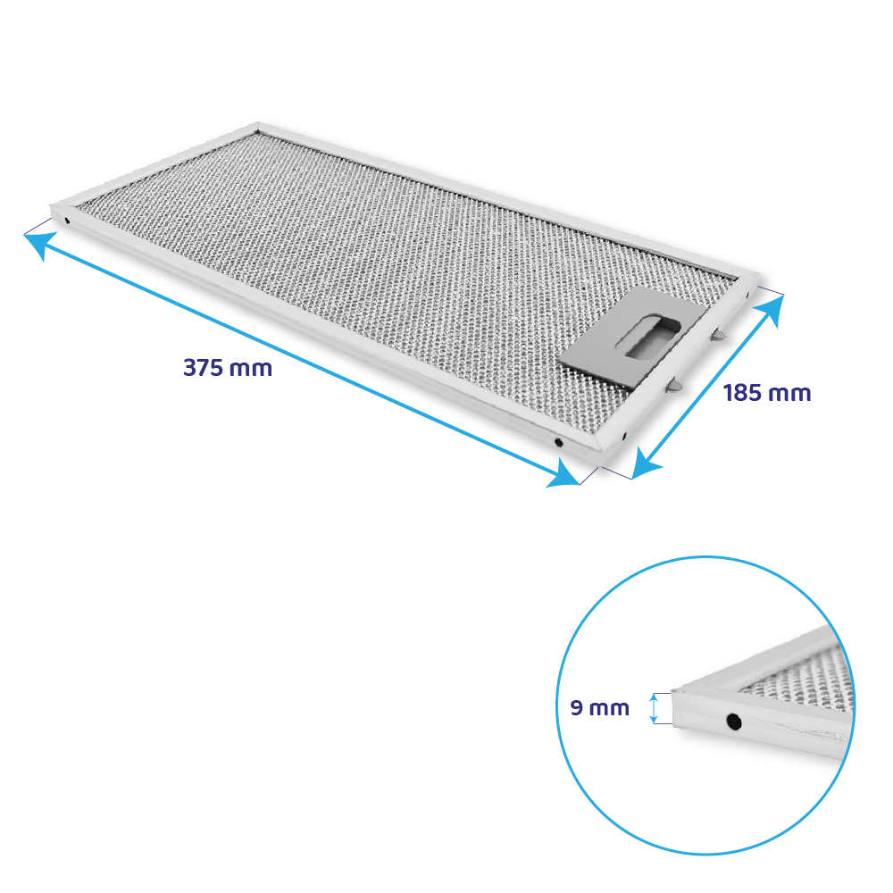 AEG Metall-Fettfilter 377x183mm 4055356119 (2St.)