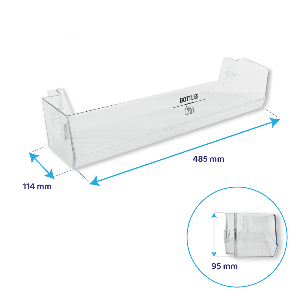 Bauknecht Flaschenhalter für Kühlschrank 485x114mm / 481010853823