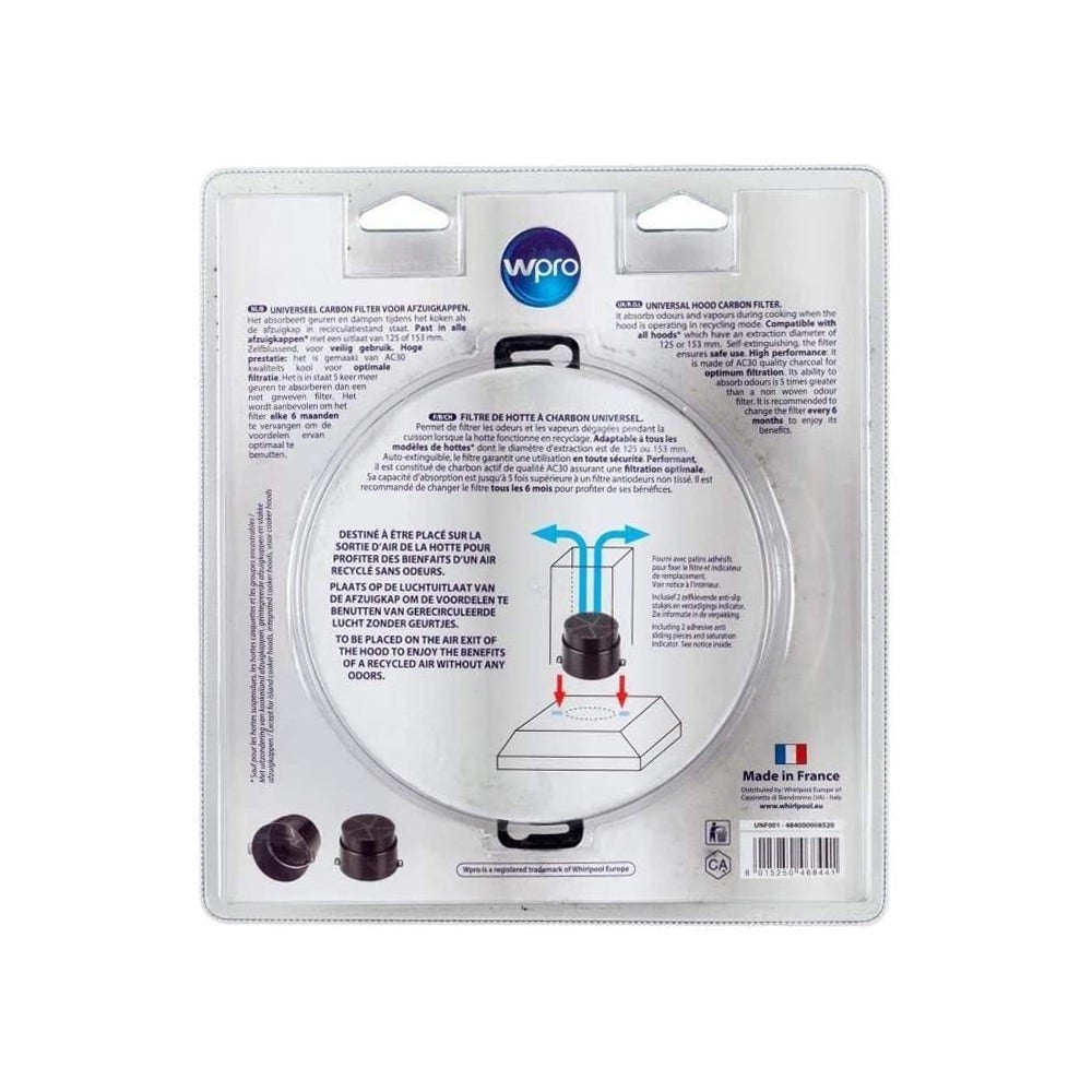 WPRO Aktivkohlefilter 484000008520 / UNF001
