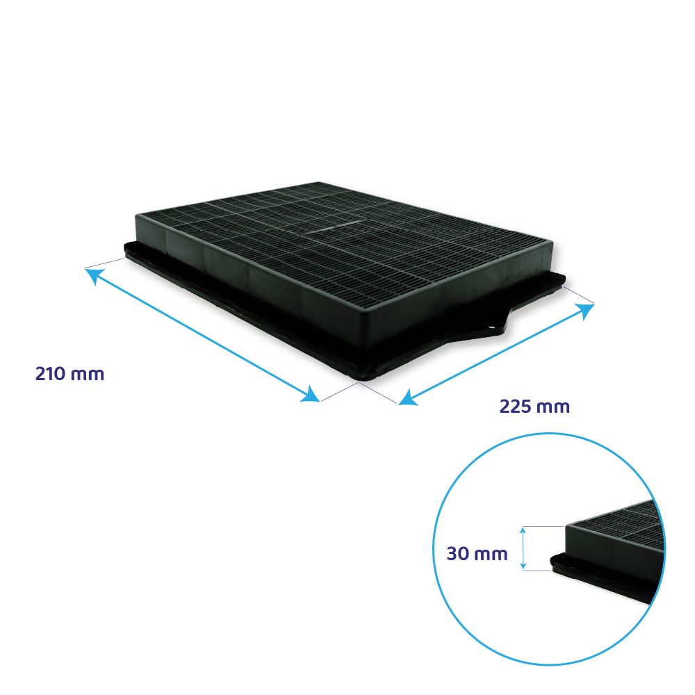 Aktivkohlefilter geeignet für Ikea 484000008693 / C00384275