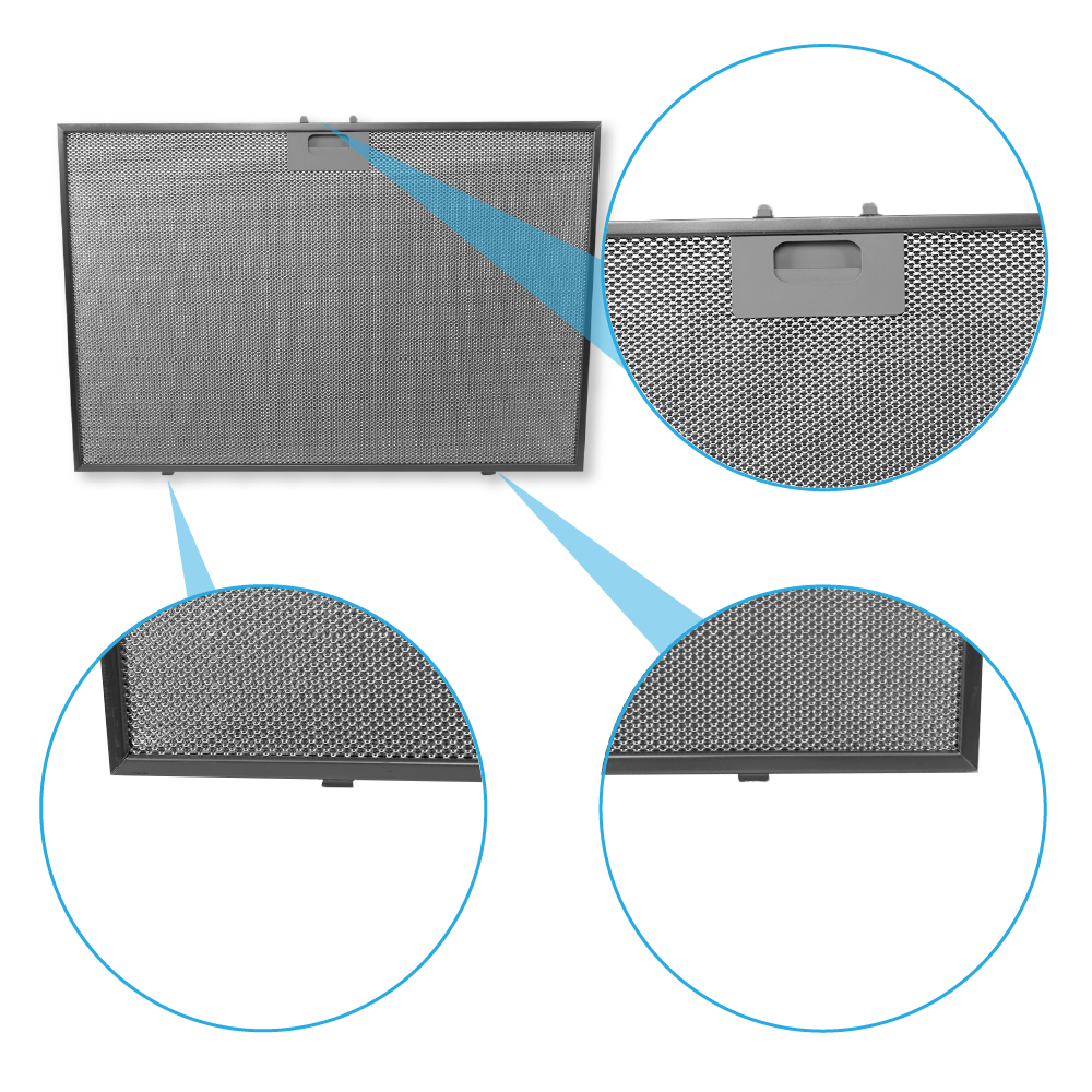 Metall-Fettfilter geeignet für Ikea 565x380x8mm 488000302744
