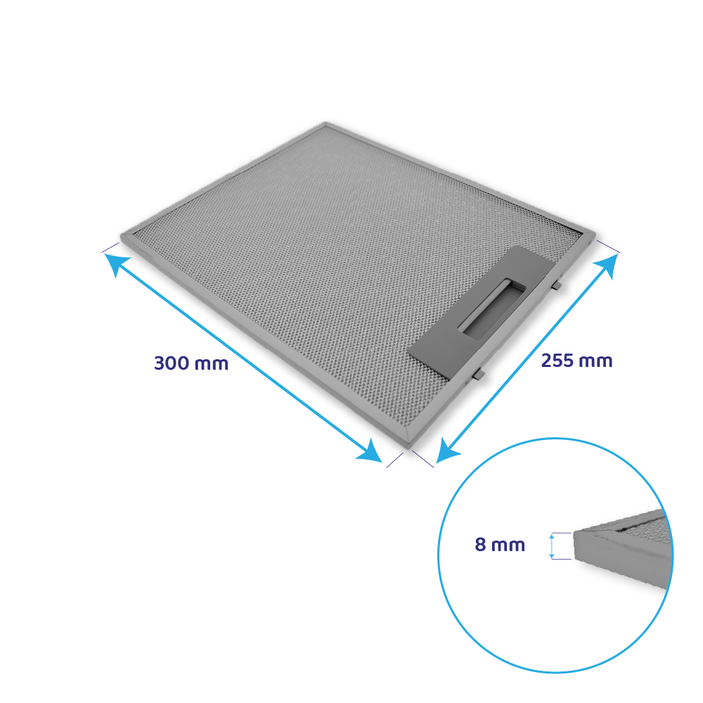 Zanussi Metall-Fettfilter 255x300mm 50220063007