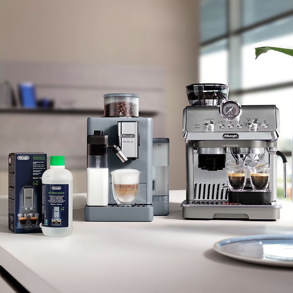 Pflegeset für Kaffeevollautomaten | DeLonghi EcoDecalk Entkalker (500 ml) + 10  Wasserfilter  DLSC002 geeignent für Delonghi  von Allspares