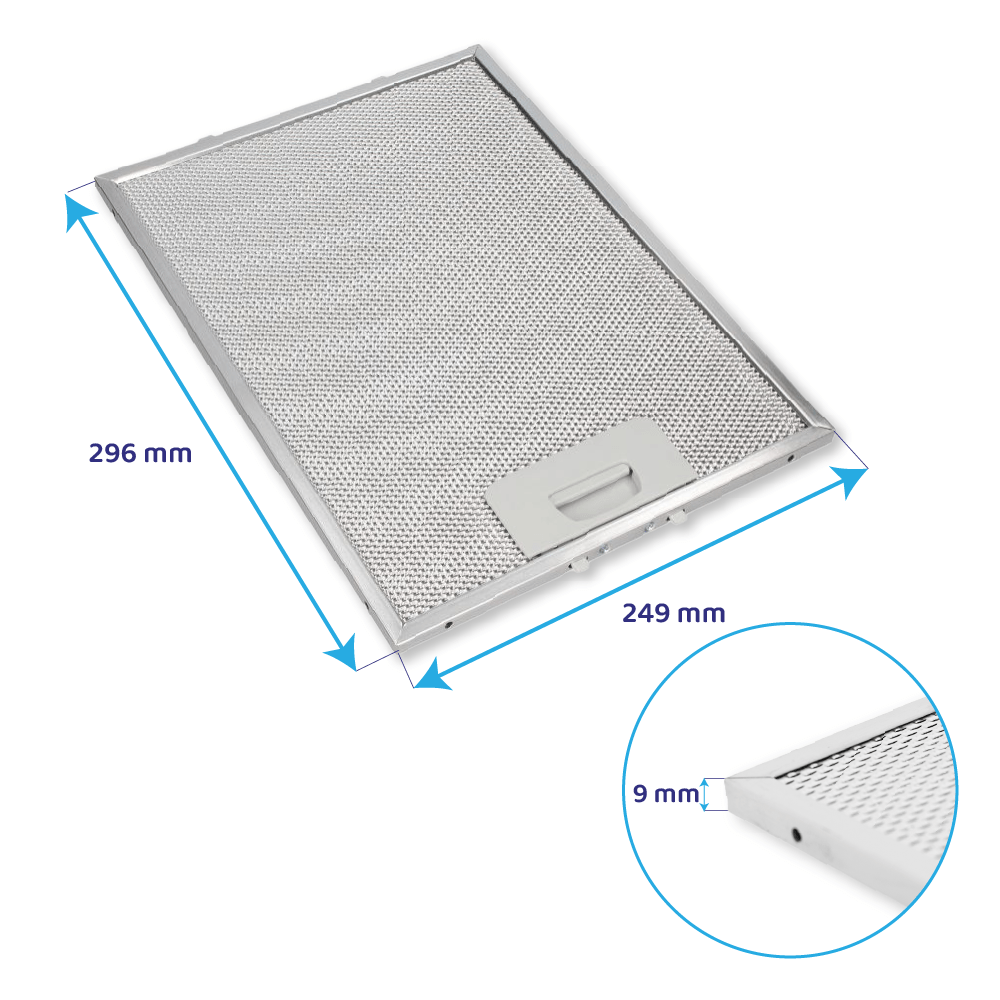 Teka Metall-Fettfilter 296x249mm FH73