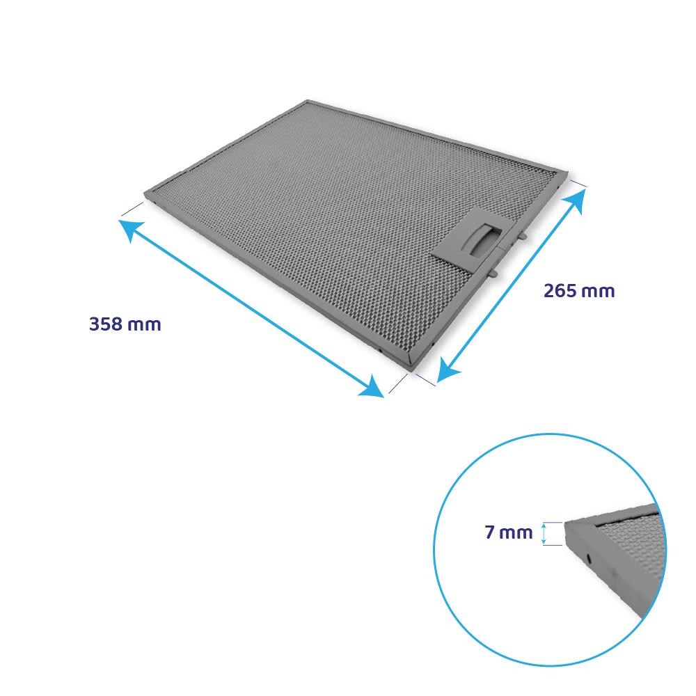 Balay Metall-Fettfilter 358x265mm 703451 / 00703451