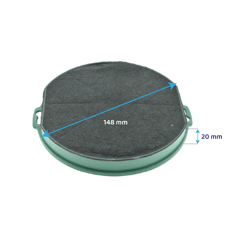 Long Life Aktivkohlefilter geeignet für Ikea NYTTIG FIL 400 / 704.019.47 (2St.)