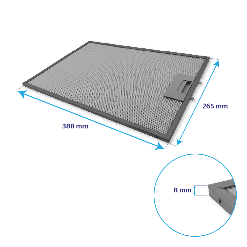 Neff Metall-Fettfilter 388x265x8mm 742967 / 00742967