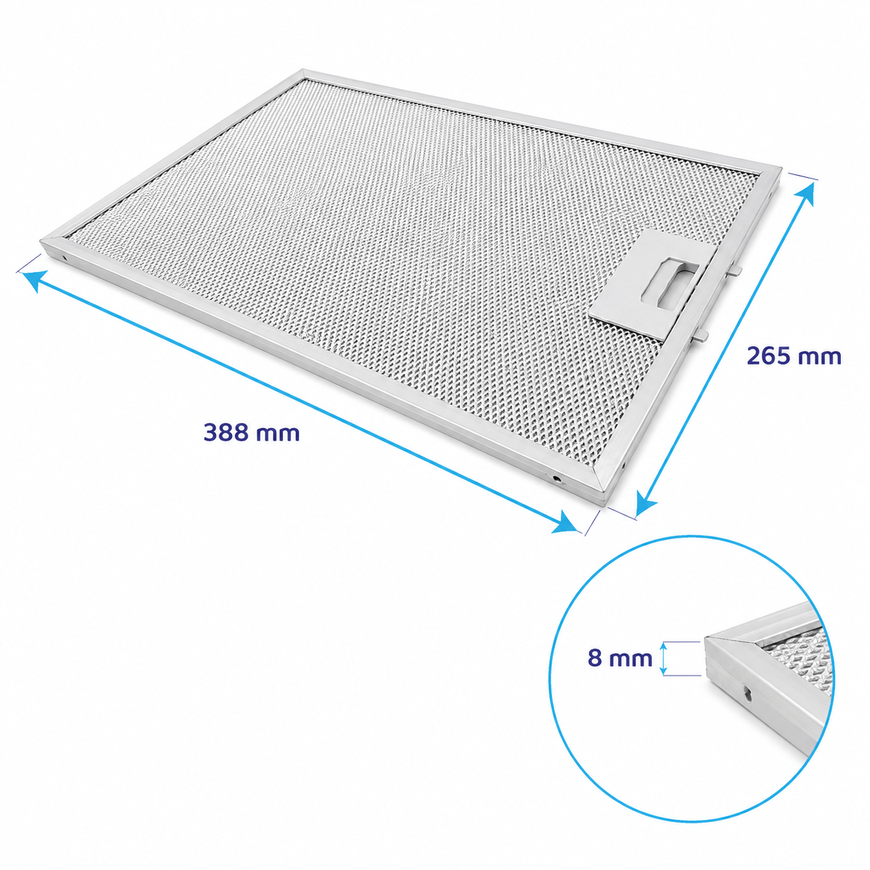 Viva Metall-Fettfilter 388x265x8mm 742967 / 00742967