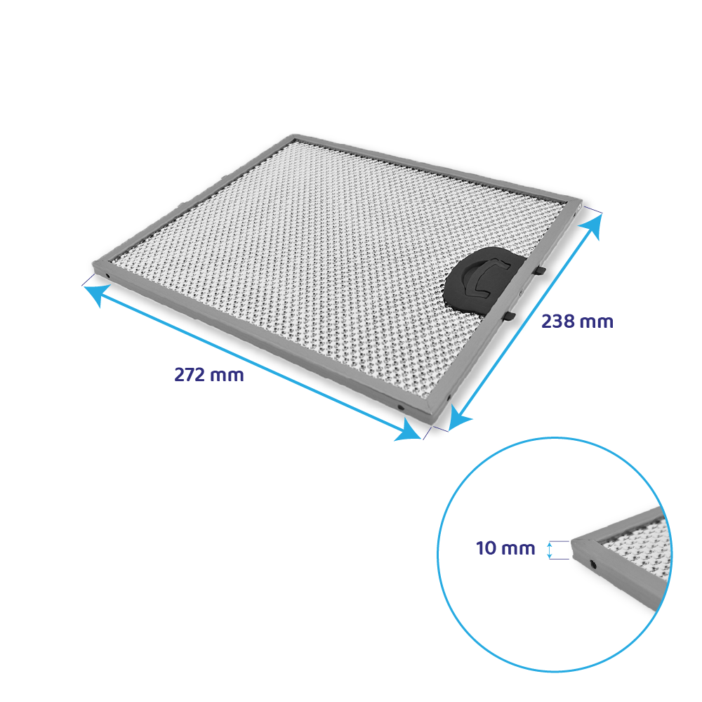 Sauter Metall-Fettfilter 272x238x10mm 79X8840