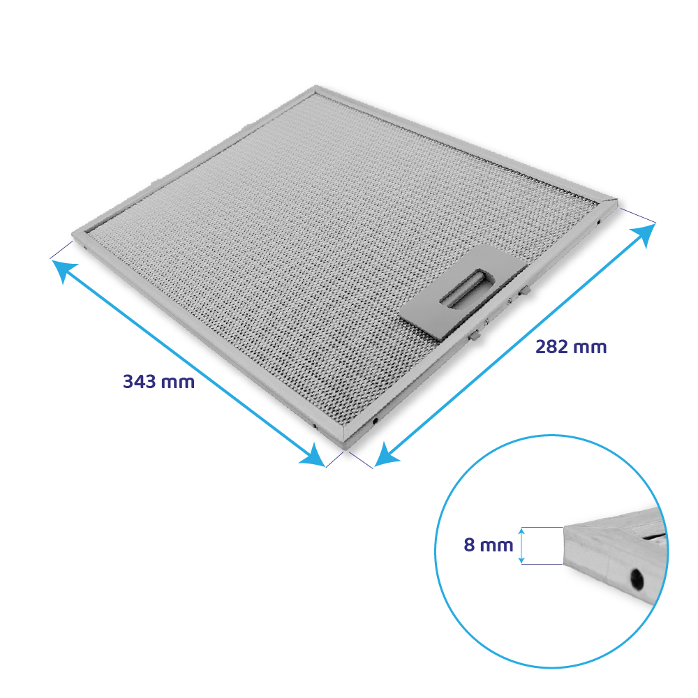 Teka Metall-Fettfilter 343x282mm 81460141