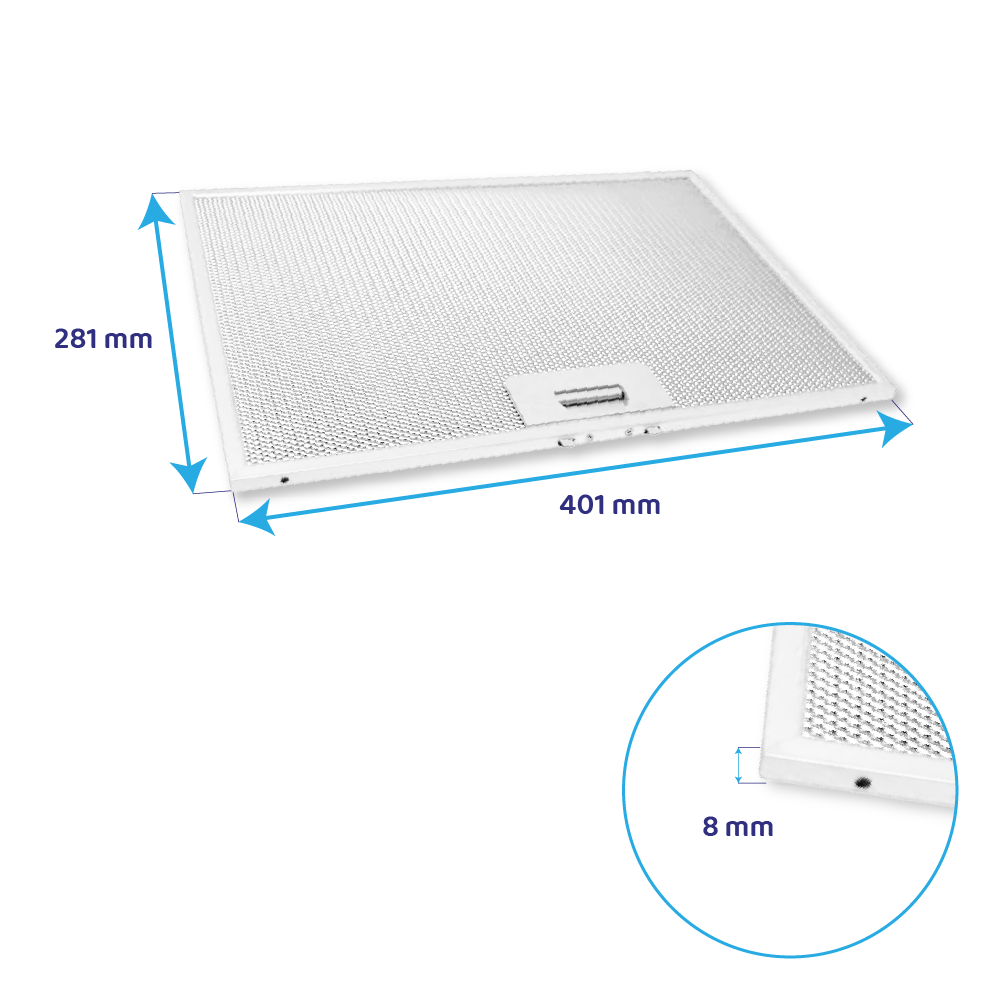 Teka Metall-Fettfilter 281x401mm 81483114