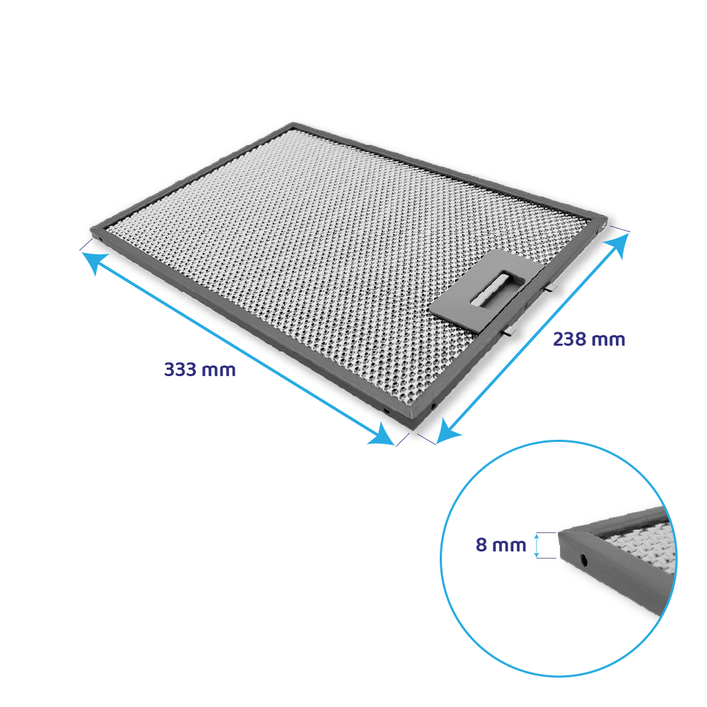 Fagor Metall-Fettfilter 333x238x8mm 87X6378