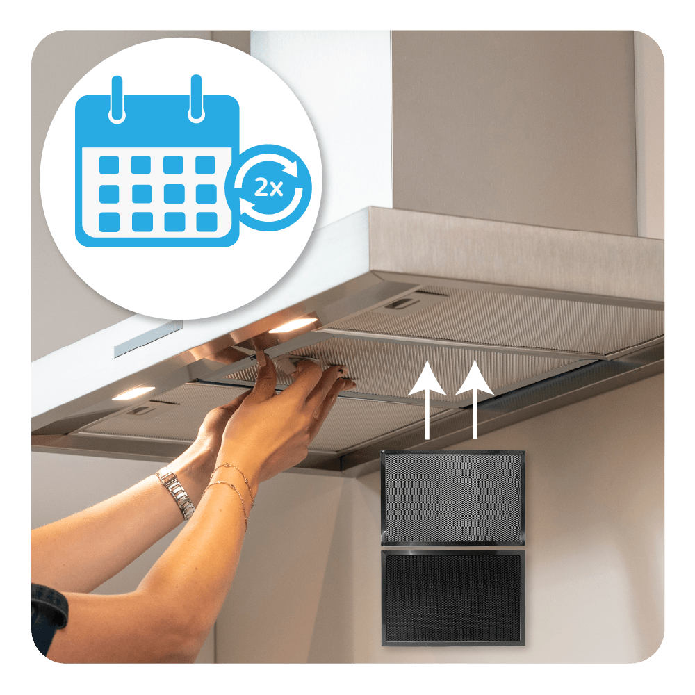 AEG OdourClean Plus Longlife Aktivkohlefilter MCFB70PL / 9029865855 (2 Stk.) 