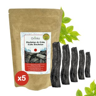 Orinko Japanische Binchotan-Aktivkohlestäbchen Wasserfilter (5St.)