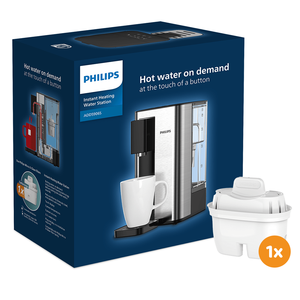 Philips Heißwasserspender ADD5906S (Filter PFAS) kompatibel mit BRITA
