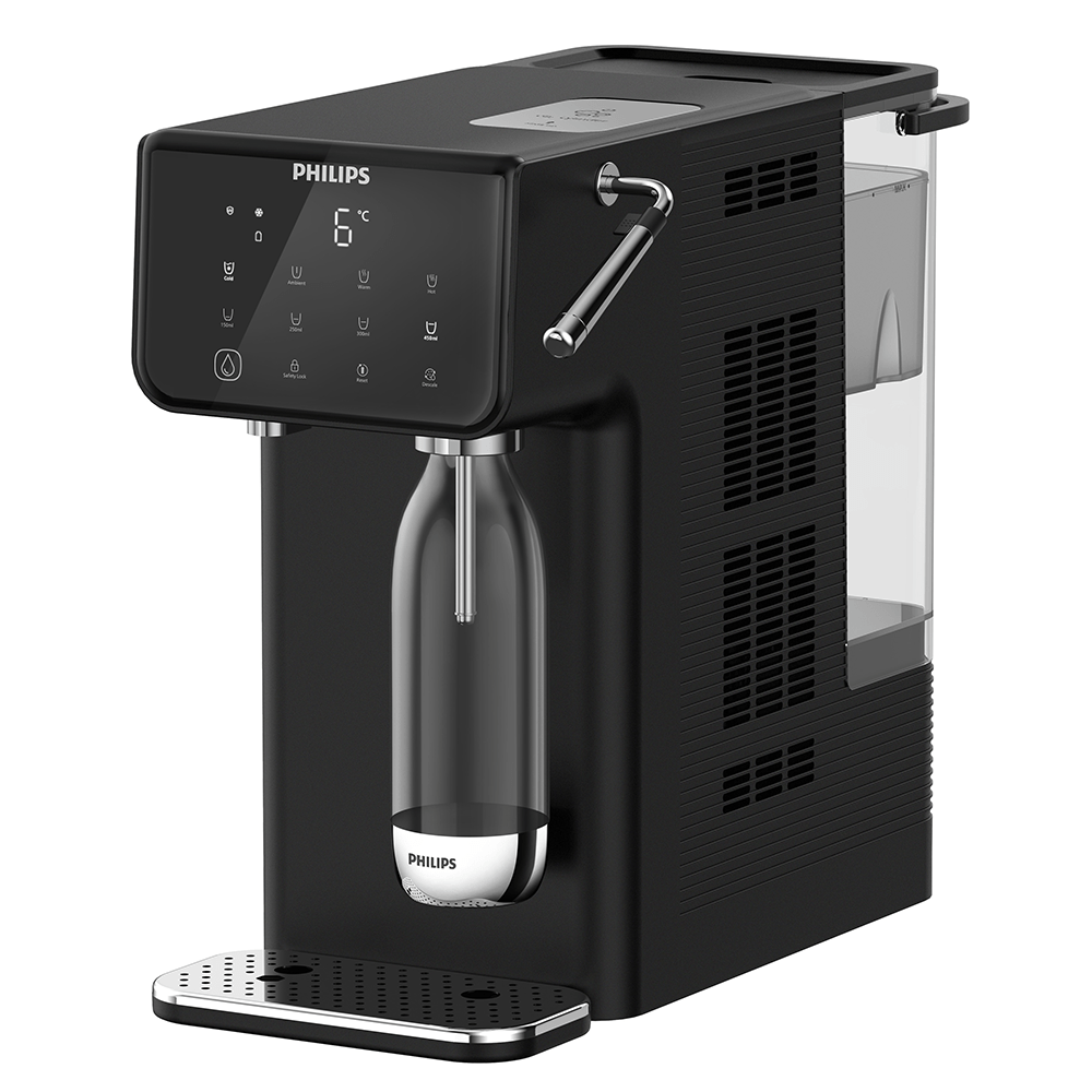 Philips All-in-One-Wasserstation heiß + kalt + sprudelnd ADD5962BK (Filter PFAS) kompatibel mit BRITA