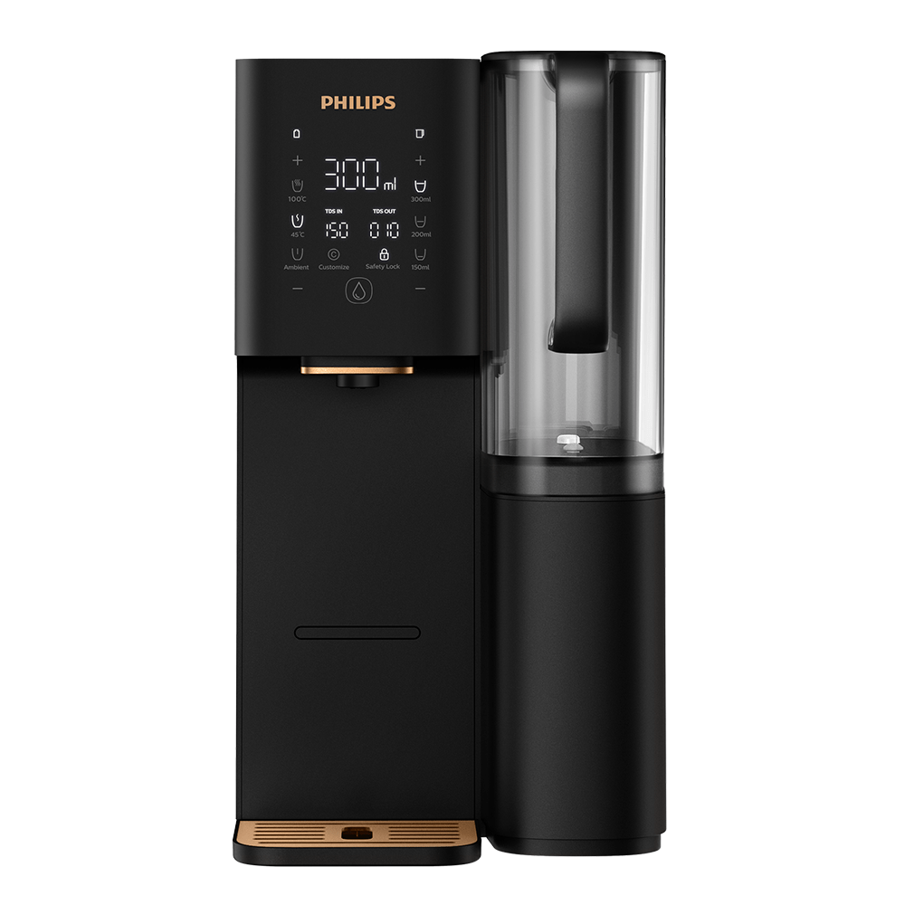 Philips Umkehrosmose-Wasserstation ADD6920BK01/10, Aquaporin Inside®: Eliminiert bis zu 110 Substanzen, sofortige Erhitzung