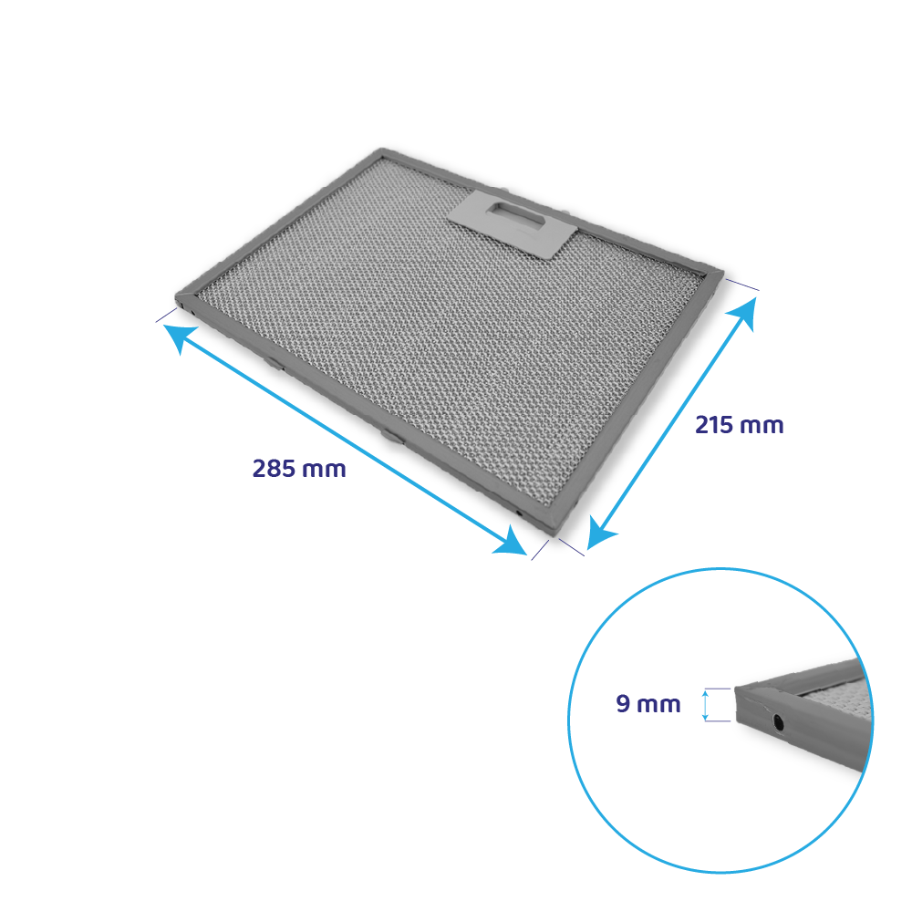 Airforce Metall-Fettfilter 215x285mm AFGINSIDE