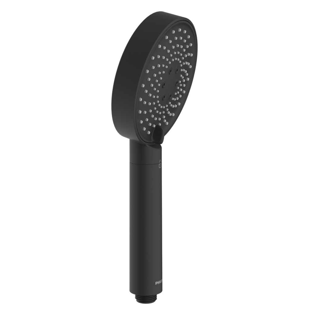 Philips Duschbrause + Ersatzfilter Schwarz (4 Stk.) ASH1516BK / ASH138