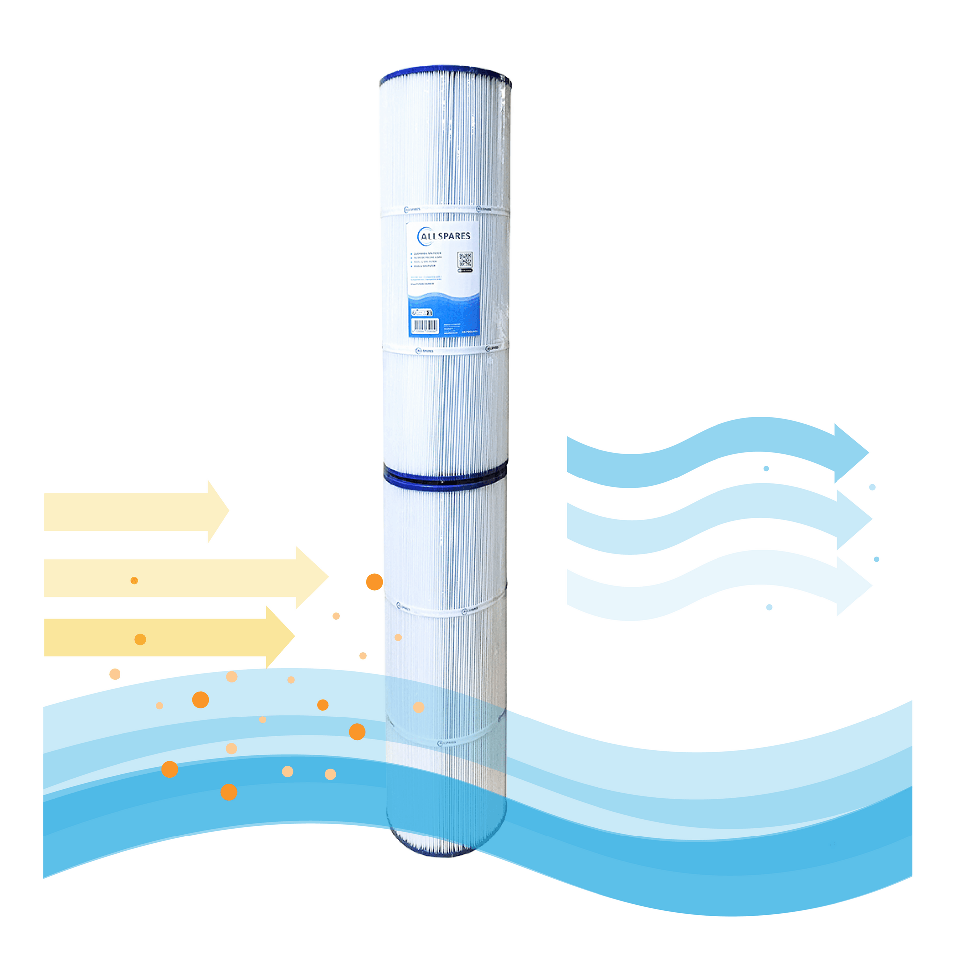 Poolfilter passend für Emaux CF200 / CF200-CE / 914100450 (2x 544mm)