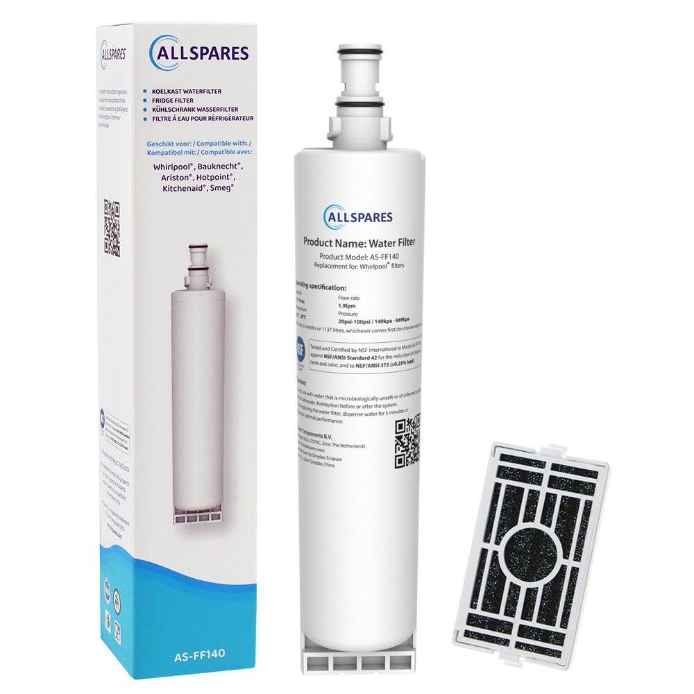 Ersatzset Kühlschrank Luftfilter + Wasserfilter geeignet für Whirlpool