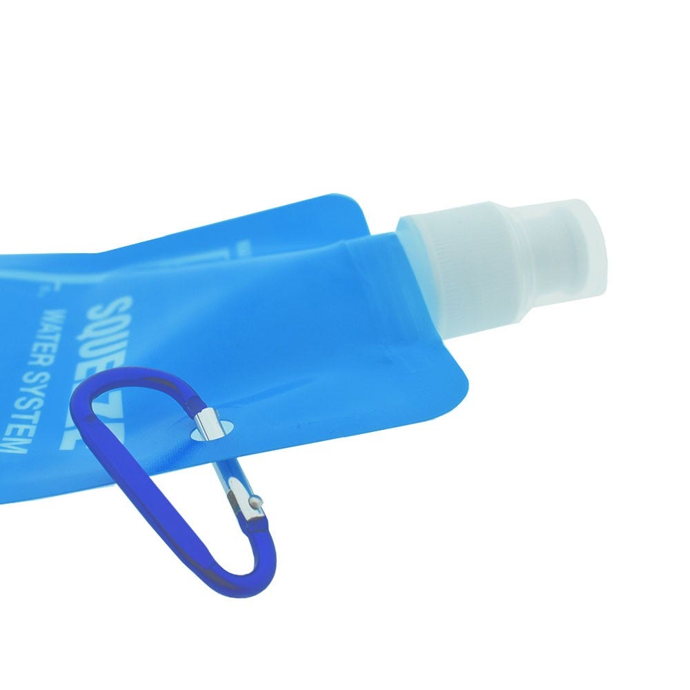 AllSpares Outdoor-Wasserfilter + Wasserflasche 0,65L Squeezable Pouch (3 St.)