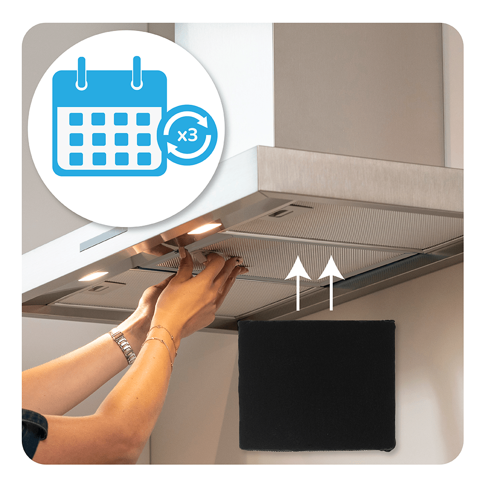 Longlife Aktivkohlefilter geeignet für Ikea NYTTIG FIL 559 / 900.279.72