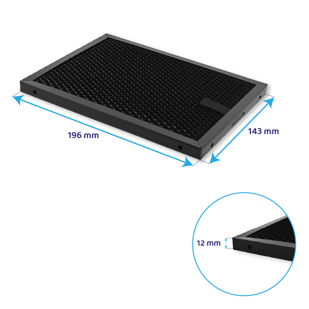 Regenerierbarer Aktivkohlefilter geeignet für AEG 140237131010