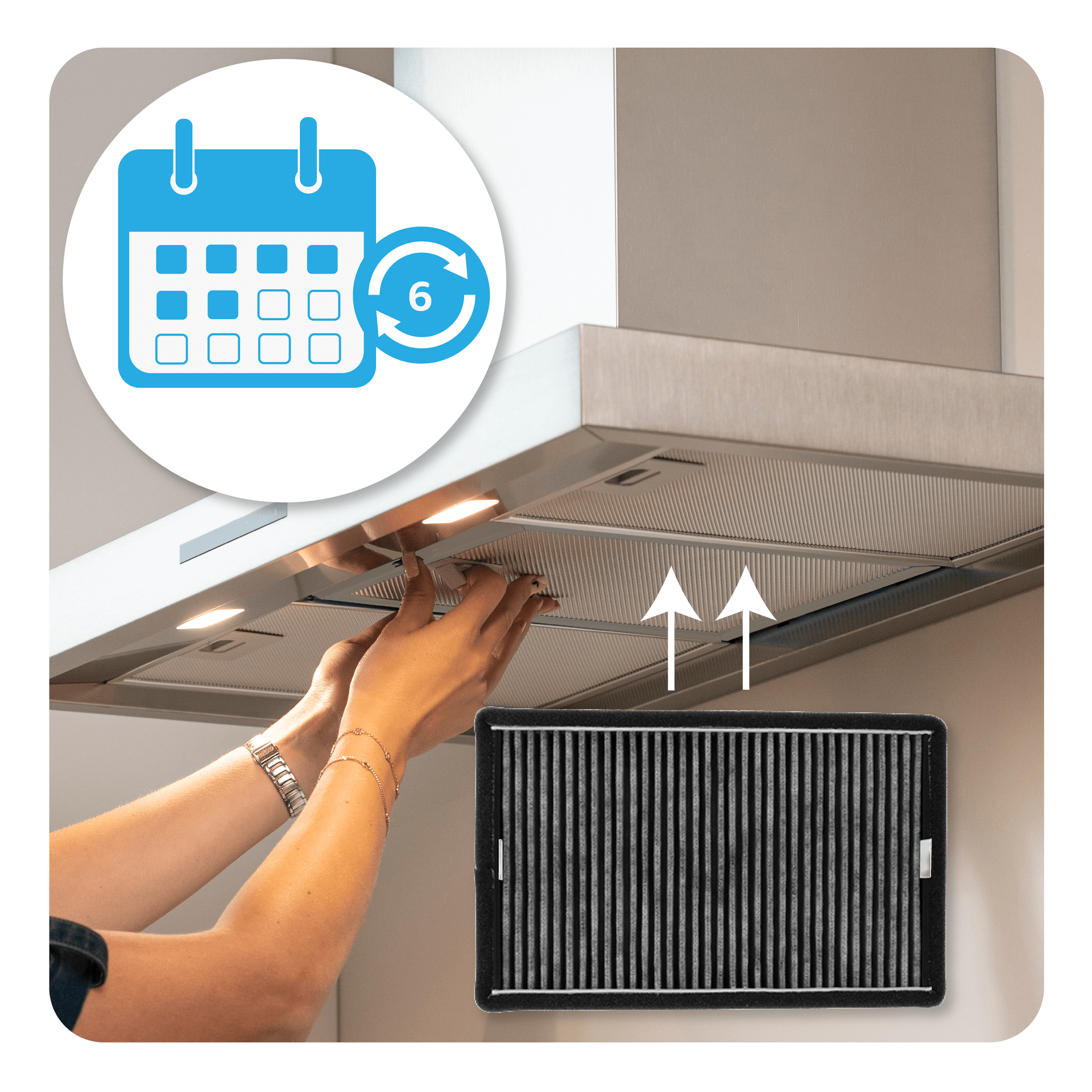 Aktivkohlefilter geeignet für Miele DKF 19-P (2St.)