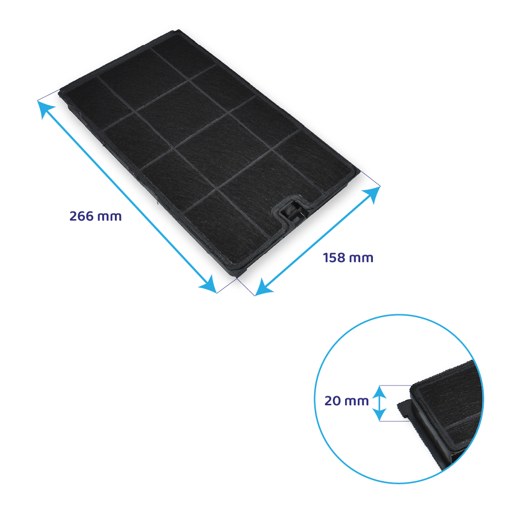 Aktivkohlefilter geeignet für Bauknecht CHF035
