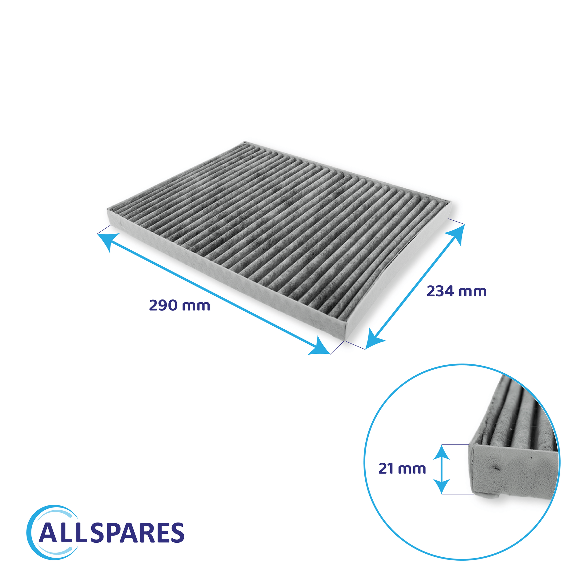 CleanAir Plus Aktivkohlefilter geeignet für Neff 17004039 / Z52JXB1X6 (3St.)